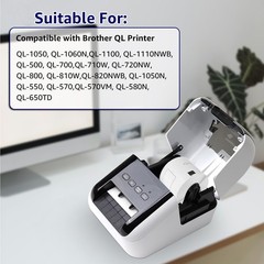 1 Roll 62mm x 30.48m Continuous Length Label DK-2205 Fit for Brother QL-1050