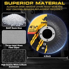 71878 10 Pack Grinding Wheels 4-1/2 Inch, 1/4″ Thick, 7/8″ Arbor