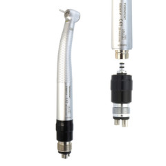 Dental High Speed Handpiece 4 Hole LED Self Power Air Turbine NSK QD-J Coupler