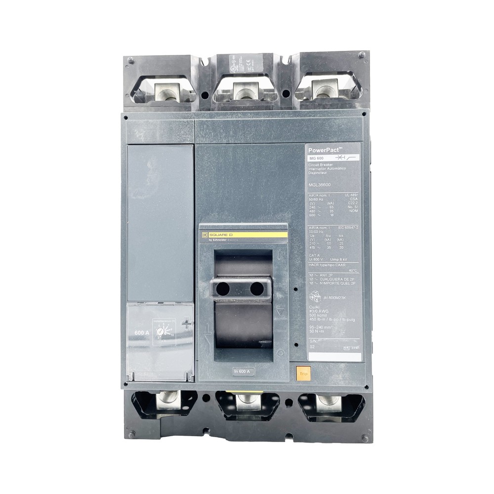NO BOX – SQUARE D – MGL36600, 600 A, 3-POLES, 600 50/60 HZ – CIRCUIT BREAKER