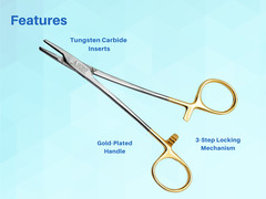 Mayo Hegar Needle Holder Driver 6 inches with Tungsten Carbide ARTMAN