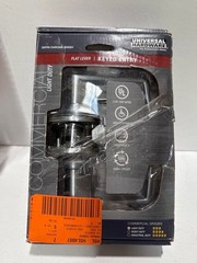 Universal Hardware Commercial Flat Lever Keyed Entry Satin Chrome Finish UH40019