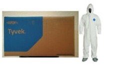 Dupont Tyvek Protective Coverall Cleaning Painting Spray Suit Hood & Boots 25/CS
