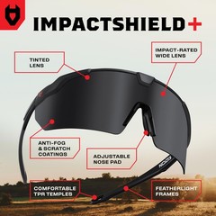 Tinted Safety Glasses For Men and Women with Premium Anti-Fog & Anti-Scratch