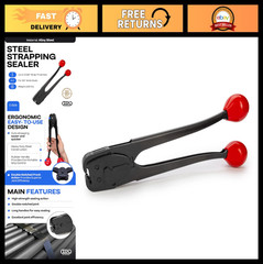 Double-Notched Front-Action Sealer/Crimper for 3/4″ Steel Strapping – Durable St