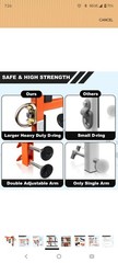 Fall Protection Non-Penetrating Parapet Anchor for Temporary,Fits Parapet Walls