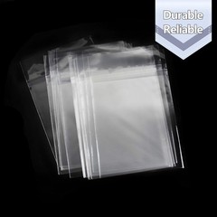 Golden State Art, 100 5 1/4 X 7 1/8 Clear Bags for 5×7 5-1/4 x 7-1/8,