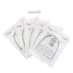 Dental Orthodontic Heat Thermal Activated NITI Arch Wires Natural Round Wire