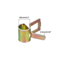 ID 5mm 3/16inch Fuel Line Hose Clips,Pipe Clamps,Spring Hose Clamp,70PCS