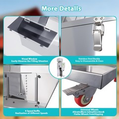10 – 1000g Auto Packing&Filling Machine Particle Grain Powder Weigh Filler 110V