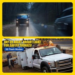 42 Inch LED Roof Top Strobe Hazard Warning Emergency Flashing Light Bar