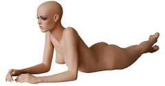 Adult Female Fiberglass Laying Down Sexy Full Body Realistic Mannequin