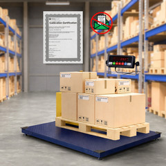 New Prime Scales 10000lb Pallet Scale /Floor Scale w/ Indicator 48×48″ Cal-Cert