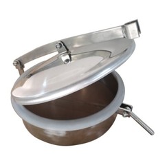 11.8”/300mm Stainless Circular Atmospheric Manhole Cover Sanitary Tank Manway