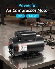 5HP SPL Air Compressor Electric Motor 230V 17.6Amps 56 Frame 3450RPM 5/8″ Keyed
