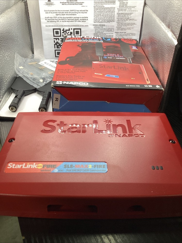 StarLink Dual SIM/Dual 5G Commercial Fire Alarm LTE-M Communicator SLE-MAX2-FIRE