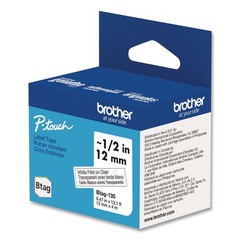 Brother P-Touch BTAG135 0.47 in. x 13.1 ft. P-Touch BTAG Label Tape WT on CL New