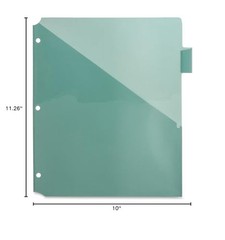 Multicolor Binder Dividers Large Tabs 3 Hole Punched with Blank Inserts Set of 8