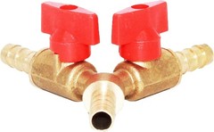 Corrosion-Resistant 5/16″ Y-Shaped Brass Shut-Off Valve for High-Temperature Use