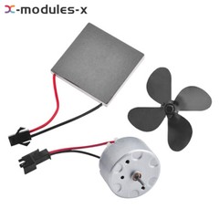 Thermoelectric Power Generator Peltier Module 4x4cm Stove Fan Repair Part Kit