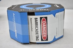 Accuform 100 Danger Barricade Tags Tear & Water Resistant PF Cardstock TAR128