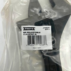 Proto J715SLA Adjustable Wrench Click-Stop 15 inch Black Oxide