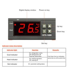 AC 110V Universal STC-1000 Digital Temperature Controller Thermostat w/ Sensor