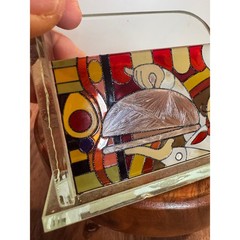 Glass Art Chef Business Card Holder Joan Baker Designs