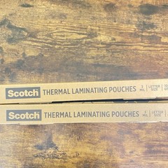 200 Pack Scotch Thermal Laminating Pouches, 8.9 x 11.4 in, Letter Size, 3 mil