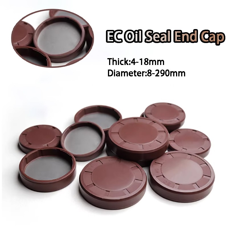EC Oil Seal End Cap Dia 8mm-290mm FKM Rubbe Cover Seals Thick 4mm-18mm for Motor