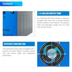 OMTech Industrial Water Chiller for K40 40W 50W CO2 Laser Engraver Cutter