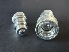 One Set 1/4″ Body 1/4″ NPT Poppet Pioneer Style Hydraulic Quick Connect Coupler