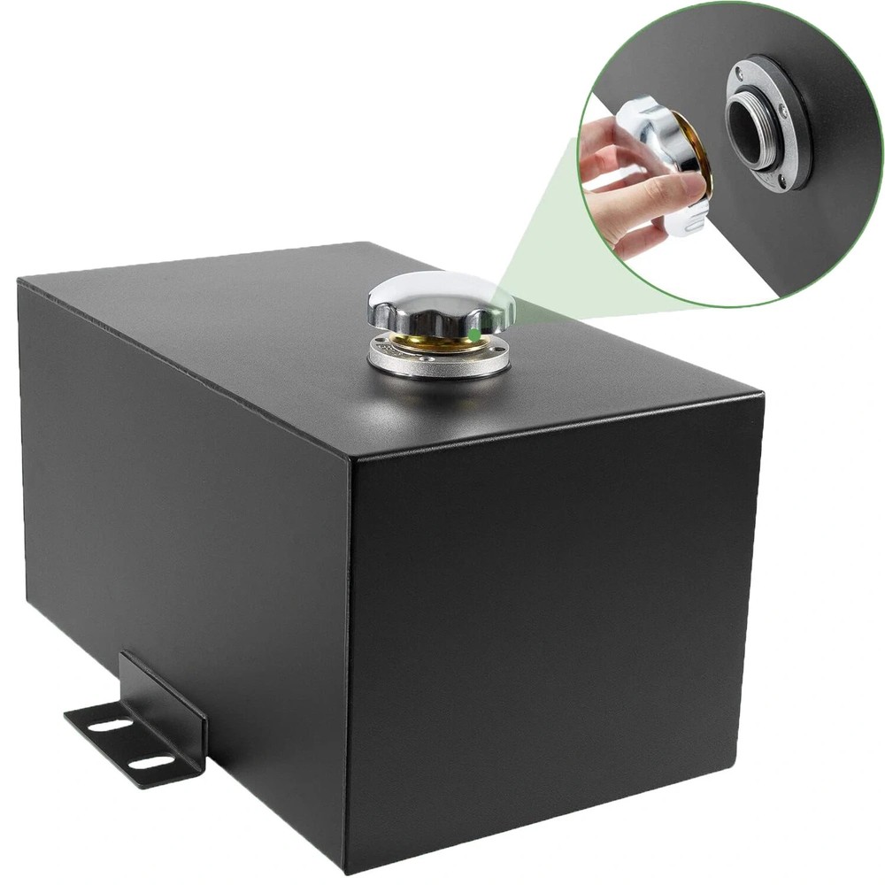 5 Gallon 14 Gauge Steel Hydraulic Fluid Reservoir Tank,Inlet 1-1/2″& Outlet 3/4″