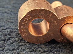 Copper Compression Connector, Ground Rod to Grid, 2 AWG (STR) 250 KCMIL