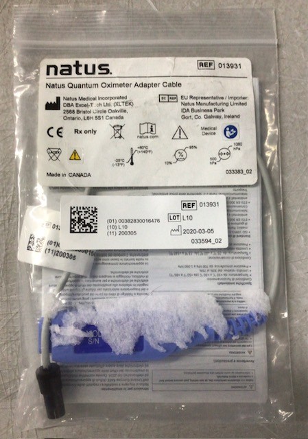 Natus Quantum Oximeter Adapter Cable Xpod Nonin PureSAT SpO2 (Ref: 013931)