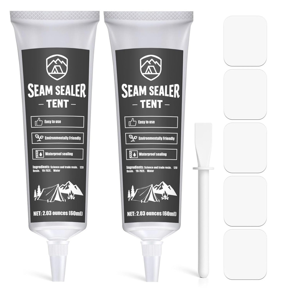 1DFAUL 120ml Tent Seam Sealer Waterproof, Seam Sealer Tent Sealant Repair Kit Cl