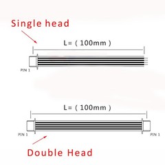 5PCS ZH 1.5mm 2/3/4/5/6/7/8/9/10P Double Head Electronic Cable Wire 10/20CM