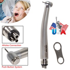 10 Dental Standard Air Turbine High Speed Push Button cartridge Handpiece 4Hole