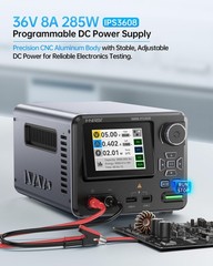 IPS3608 DC Power Supply Variable 36V 8A Bench 10mV Ripple 4-Digit IPS Display
