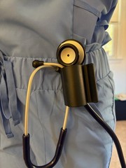Stethoscope Holder Clip, Secure Hip Clip, Fits All Models, Nurse Born Koala Clip