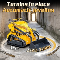 Skid Steer Loader Runtong 23HP EPA-Certified Diesel Tracked Multifunctional