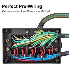12V Automotive Fuse and Relay Box, with 12 AWG Pre-Wired, 10 Relays and 15 ATC/A