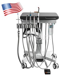 Dental Mobile Delivery Unit System Treatment Cart/Silent Oil-Free Air Compressor