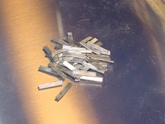 7 Grams Jewelry Manufacturing 60/40 Silver Solder Chips 3/32 X 5/8 Rectangle Cut
