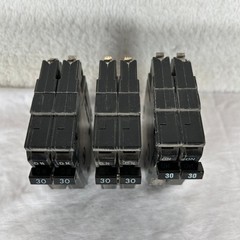 3 Pack of GE General Electric THQP230 30 Amp 240V 2 Pole Circuit Breaker