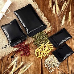 100-1000 Black Aluminium Mylar Bags Foil Stand Up Pouch Heat Sealer Food Storage