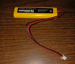 WERKER EMERGENCY EXIT SIGN BATTERY COT1001A 4.8V, 800mAh Ni-Cd