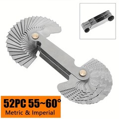 Multi-Size Thread Gauge – Metric & Imperial for Screw Thread Measurement（52pc）