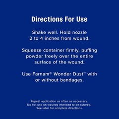 Farnam Wonder Dust Wound Powder, Blood Coagulant for 4 Ounce, Multicolored