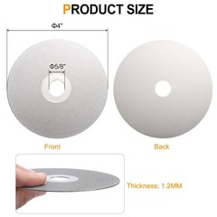 Diamond Flat Lap Disc 4″ x 5/8″ Arbor 320 Grit Grinding Wheel